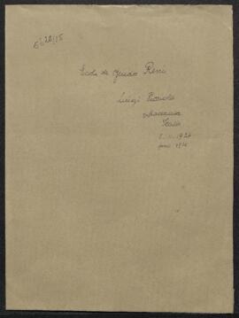 Dossier concernant une Madone, tableau de Guido Reni, offert en vente par Luigi Picciola (Italie,...