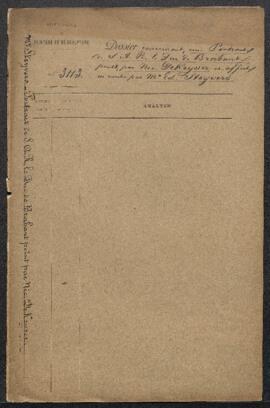 Dossier concernant un Portrait de S.A.R le duc de Brabant en uniforme de lieutenant-colonel des G...