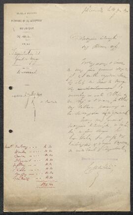 Dossier concernant la liquidation des frais de voyage de la commission pour l'examen des tableaux...