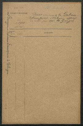 Dossier concernant la vente de la célèbre galerie de tableaux anciens Sampieri (Bologne) par l’en...