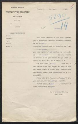 Dossier concernant le groupe en plâtre original de Jeff Lambeau connu sous le nom de Half Myn, of...