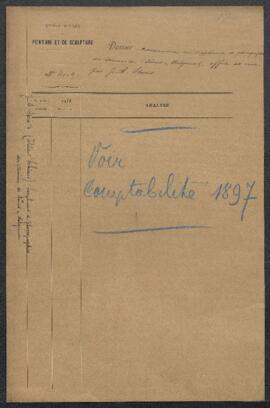 Dossier concernant un supplément de photographies des œuvres de Dürer, acquis de Theodor Schiener...