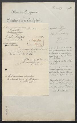 Dossier concernant un tableau de Cornelis Dekker, sujet non spécifié, offert en vente par Mr Jos ...