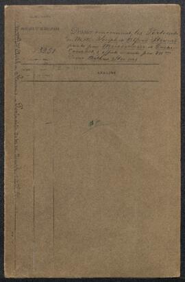 Dossier concernant deux tableaux modernes offerts en vente par Mme veuve Arthur Stevens (Bruxelle...