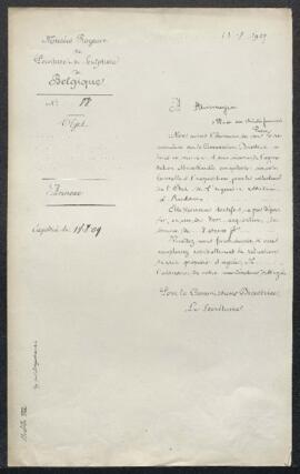Dossier concernant un esquisse de Rubens représentant Les âmes du purgatoire, offerte en vente pa...