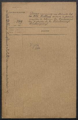 Dossier concernant une demande de Albrecht Dillens tendant à pouvoir compléter la collection des costumes de patriotes brabançons exposée au Musée Historique.