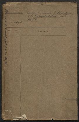Dossier concernant le budget et la comptabilité pour l’Exercice 1878