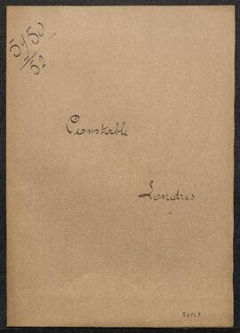 Dossier concernant une demande de renseignements de Mr W.G. Constable, directeur du Courtauls Ins...
