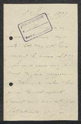 Dossier concernant un Portrait de Grétry attribué à Greuze, offert en vente par Mr L. Grus (Franc...