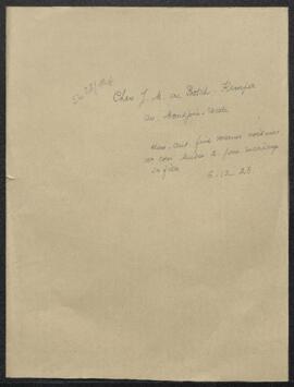 Dossier concernant une demande du Chevalier J. M. de Bosch-Kemper (Bruxelles) d’autorisation de f...