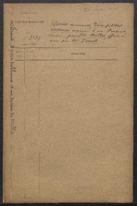 Dossier concernant deux petits Paysages anciens et un Portrait de femme exécuté au fusain en 1816...