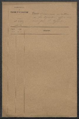 Dossier concernant un Paysage peint par feu [Emile Henri ?] Keymeulen, offert en vente par le fil...