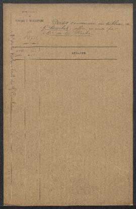 Dossier concernant un tableau de Gustave Courbet, signé et daté 1864, représentant Une gorge de l...