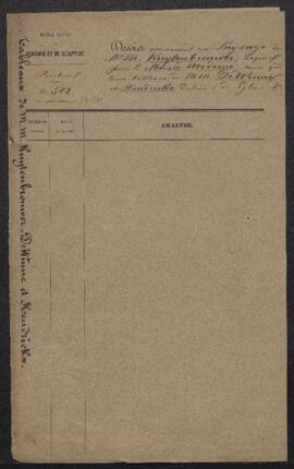 Dossier concernant les œuvres acquises par le Département au salon triennal de Gand de 1856, à sa...