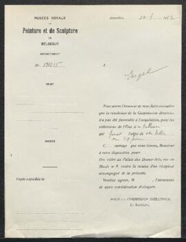 Dossier concernant une Montée au Calvaire, tableau de Tiepolo [prénom?], offert en vente par Theo...