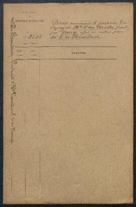 Dossier concernant le Portrait du peintre paysagiste Henri van Assche par Navez, offert en vente ...