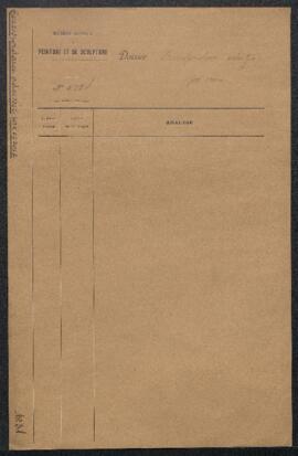Dossier contenant de la correspondance adressée au Musée par erreur.