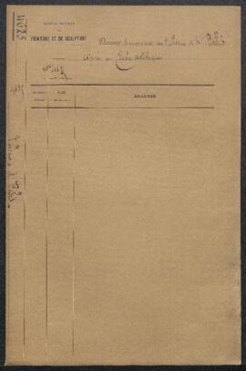 Dossier concernant la possibilité d’acquérir via le Département une œuvre à l’exposition des tabl...