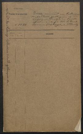 Dossier concernant une collection de tableaux gothiques (Hemling, Rogier van der Weyden, …) un Se...