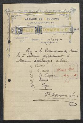 Dossier concernant une collection de tableaux anciens offerts en vente par Charles Sedelmeyer (Fr...