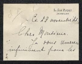 Dossier concernant une demande de renseignements émanant de Mme Isabelle Errera (Bruxelles), à pr...