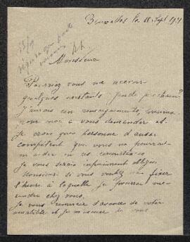Dossier concernant une demande de renseignements émanant de Mme Bl. Le Clément de Saint Marcq (Sc...