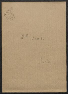 Dossier concernant un tableau de Frans Simons offert en vente par Mlle Smits (Bruxelles), vente s...