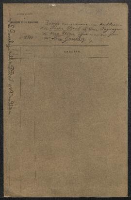Dossier concernant un tableau de Pierre Boel et deux Paysages de Van Uden avec figures par David ...