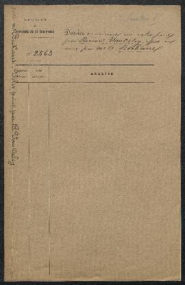 Dossier concernant un volet de triptyque attribué à Bernard van Orley, offert en vente par Mr A. ...