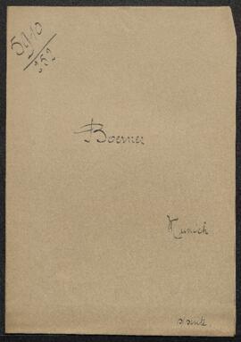 Lettre concernant l'annonce d'une vente de dessins de la collection de Hofstede de Groote chez C....