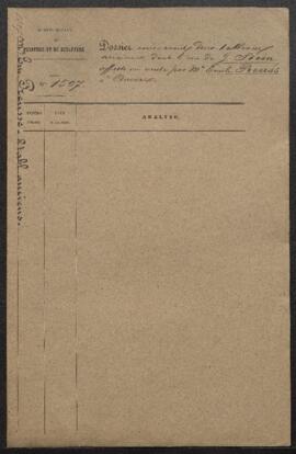 Dossier concernant deux tableaux anciens, Les cinq sens par J. Stein et une Vierge à l’Enfant, of...
