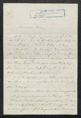 Dossier concernant un tableau de Louis de Dijnster ou Deynster [Lodewijk De Deyster], offert en v...