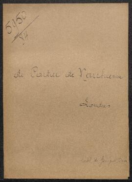 Copie de lettre du Baron Cartier de Marchienne, ambassadeur à Londres (Grande-Bretagne) adressée ...