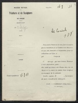 Dossier concernant le procédé de reproduction d’œuvres de maîtres anciens de la société Médicis (...