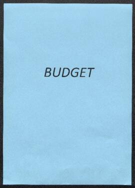 Dossier concernant le budget et la comptabilité de l’Exercice 1891.