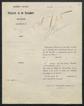 Dossier concernant un tableau sur bois de Henri met de Bles, copropriété de plusieurs héritiers, ...