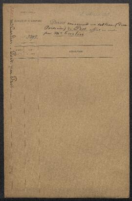 Dossier concernant un tableau par [Louis ?] Prot, signé et daté 1814, représentant Deux têtes, of...