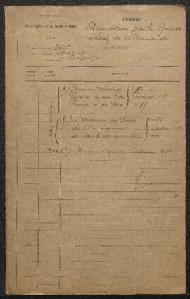 Dossier concernant six œuvres de James Ensor (inv. 4188-4193) acquises par le gouvernement et les...