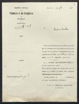 Dossier concernant Un paysage avec animaux et Un paysage montagneux tableaux de [Harmensz.] Rembr...