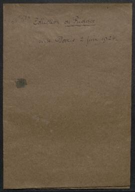 Dossier concernant la vente de la collection de Mr A. Ridder (Paris, Galerie Georges Petit, 02.06...