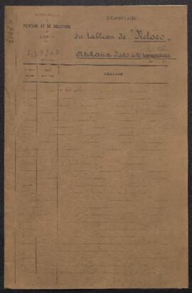 Dossier concernant le tableau de Jacomo Victors, Animaux dans une basse-cour / Etude d’animaux (i...