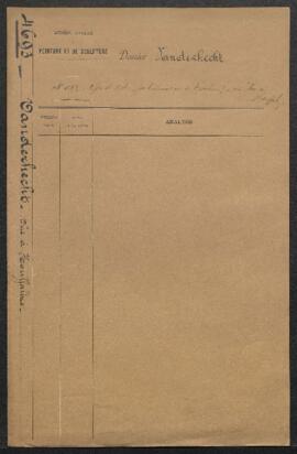 Dossier concernant un tableau d’Henri Van der Hecht, Vue à Houffalize (inv. 3429), acquis de l’ar...
