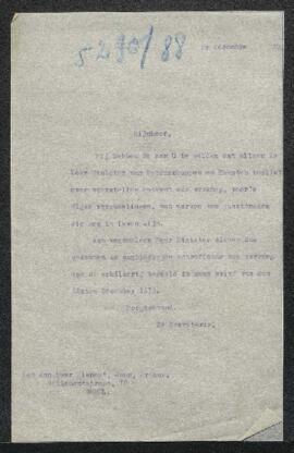 Dossier concernant une œuvre du peintre amateur Jean Arthur Pishout offerte en vente par celui-ci...