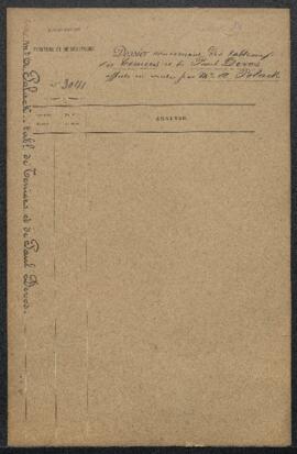 Dossier concernant plusieurs tableaux anciens offerts en vente par Mr A. Polock (France, Paris), ...
