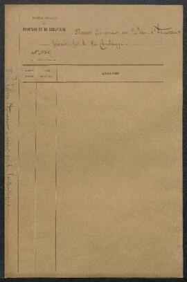 Dossier concernant un tableau d’Edouard Agneessens (sujet /titre non mentionné), offert en vente ...
