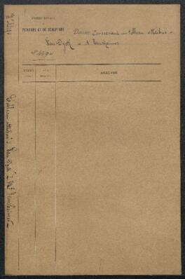 Dossier concernant un tableau attribué à Van Dyck, Portrait de l’artiste, offert en vente par Mr J. Emsheimer (Saint-Gilles) avec l’autorisation du ministre. — Offre refusée.