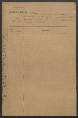 Dossier concernant l’utilité de nettoyer le tableau de Jan van Eyck, L’Agneau mystique, qui se tr...