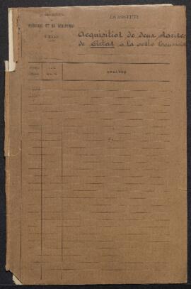 Dossier concernant deux Marines de Louis Artan de Saint-Martin (inv. 3759 et 3760) acquises par l...