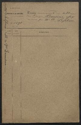 Dossier concernant un tableau de François Le Moine représentant une Sainte famille, offert en vente par Mr A. Lefebvre (Bruxelles). — Offre refusée.
