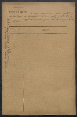 Dossier concernant cinq tableaux anciens offerts en vente par Mr H.L. Zegers Veeckens (Ixelles), ...